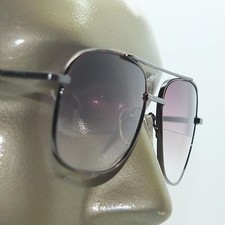 Reading Glasses Men's Sunglasses Tinted Aviator True Bifocal Bronze Frame 1.00