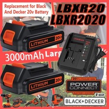  1.5AH Battery For BLACK DECKER 20V MAX Lithium LBXR20 LBX20 LBXR2020 or Charger