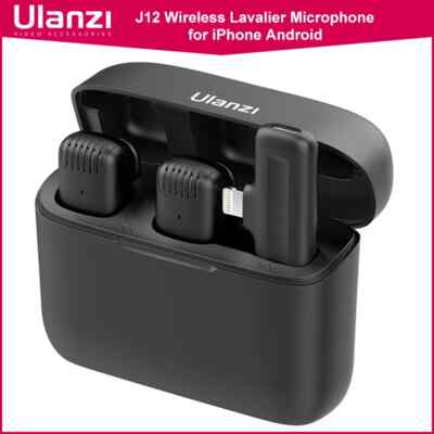 Wireless Lavalier Microphone System Audio Video Recording Microphone Mini Mic