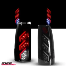 1988-1999 Smoked Tail Lights For GMC C/K 1500/ 2500/ 3500 LED Brake Lamps Pair