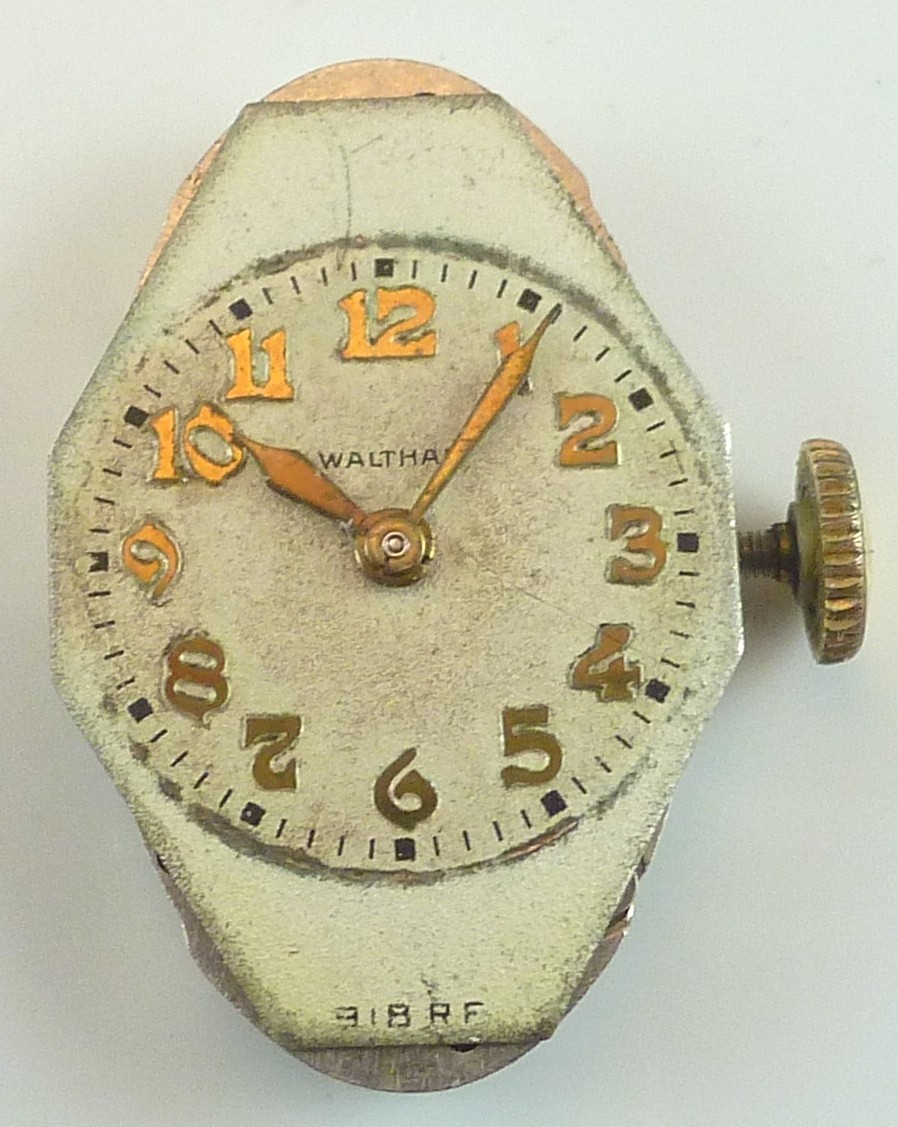Mouvement Mécanique Vintage Waltham 887 - Pour Pièces Ou Réparation - Occasion