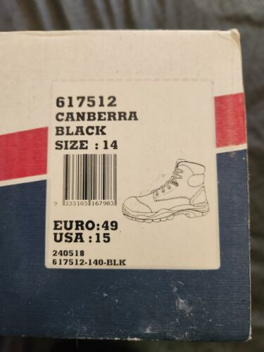 Men’s Steel Steel Blue Lace Up Steel Cap Safety Boots Size US 14 Lace Up - Worn - Picture 7 of 7