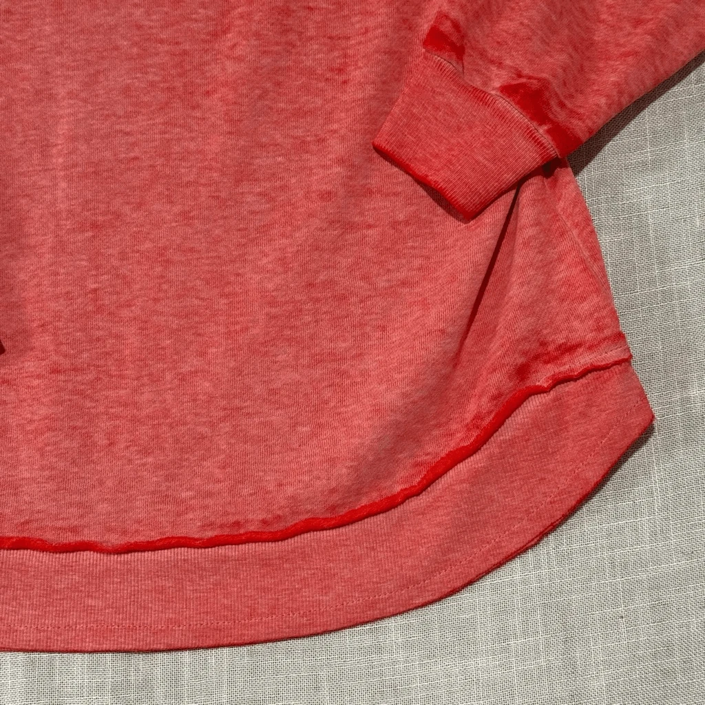 VETEMENTS Felpa Chicago Bulls donna grande rossa NBA burnout girocollo accogliente gioco giorno top