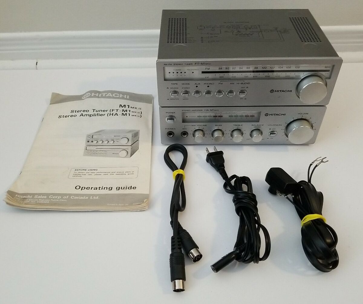 1979 Hitachi HA-M1 MK2 MINI Integrated Amp + FT-M1 MK2 Tuner 1979 Hitachi HA-M1 MK2 MINI Integrated Amp + FT-M1 MK2 Tuner