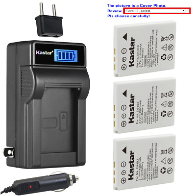 Kastar Battery LCD AC Charger for Nikon EN-EL8 MH-62 Nikon Coolpix S51c Camera