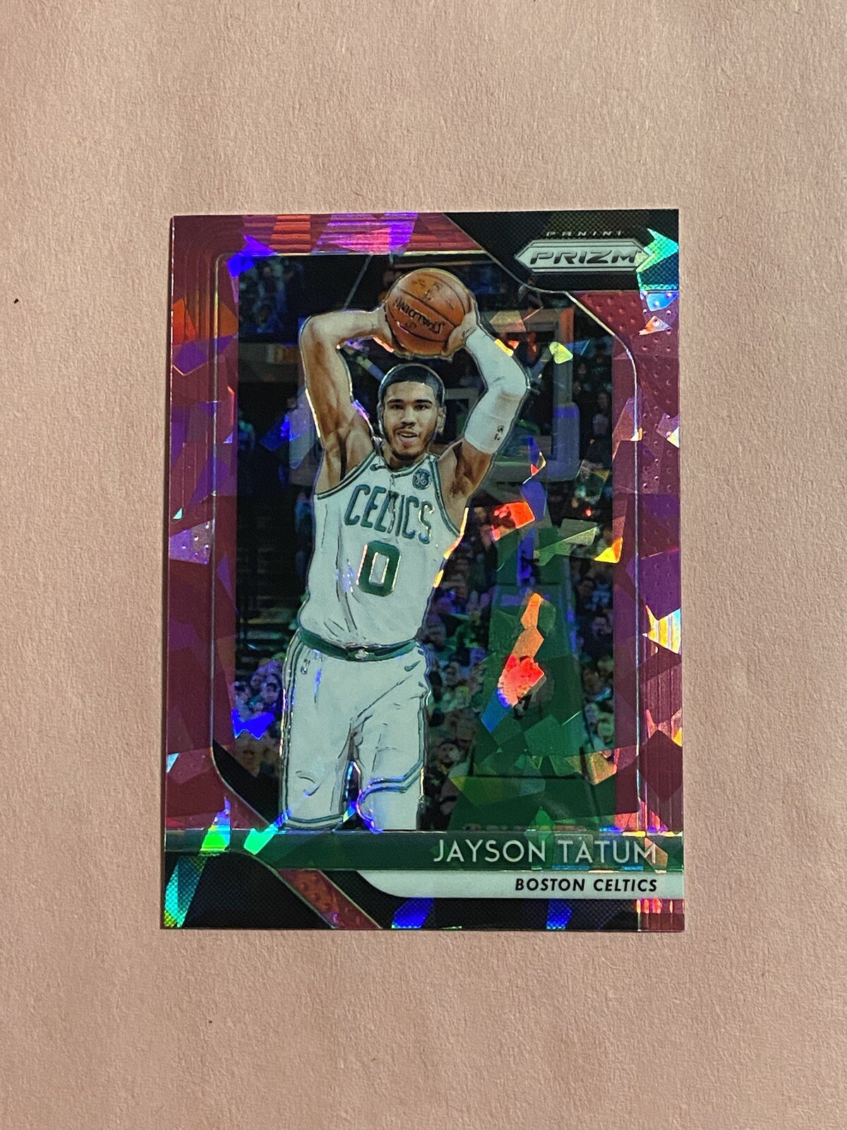Jayson Tatum 2018-19 Panini Prizm Pink Ice Prizm Refractor