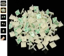 20 Nylon Plastic stick on PCB Spacer Standoff HC mm Hole support Locking Snap-in