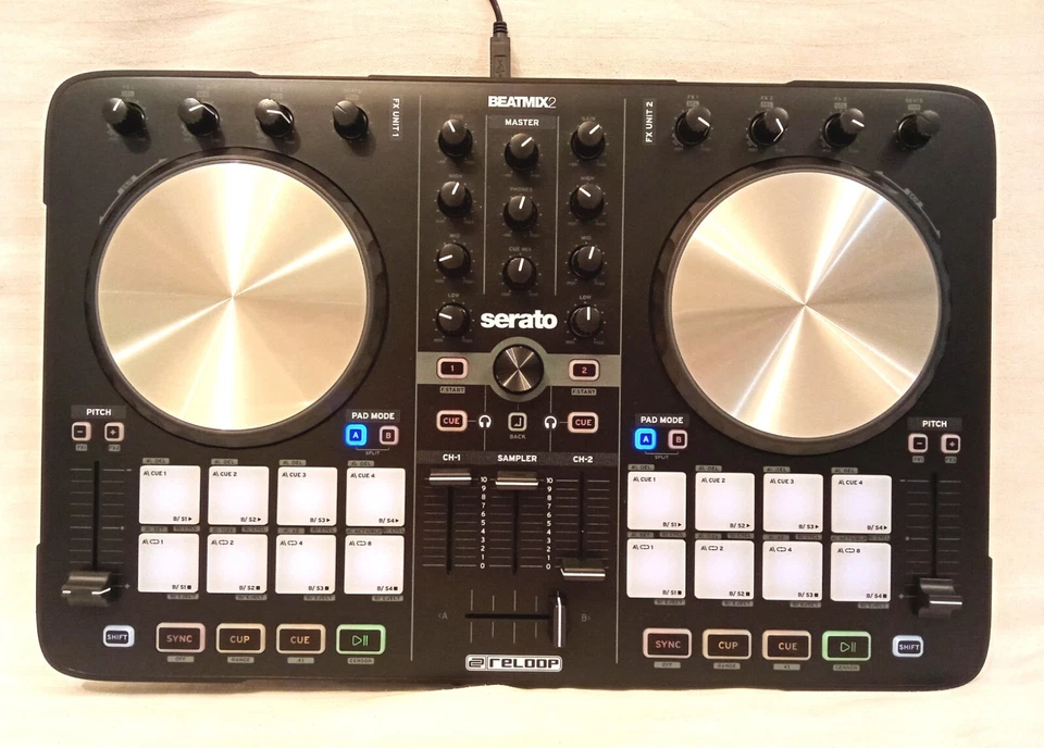 reloop beatmix 2 serato mesa de mezclas controlador de dj 2 canales usb/midi - Imagen 3 de 4