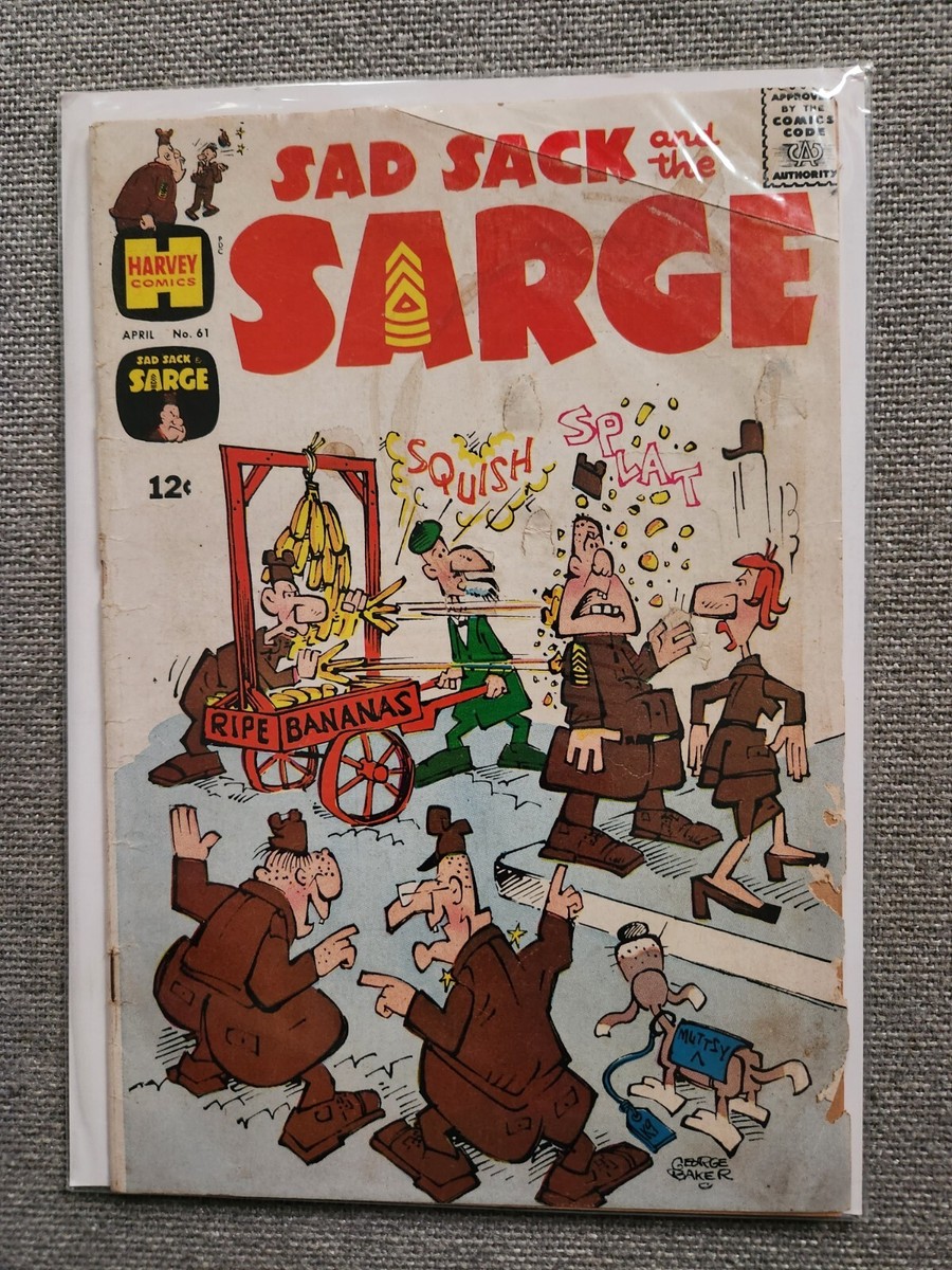 Harvey Hits Sad Sack and the Sarge April #61 Poor Condition UK