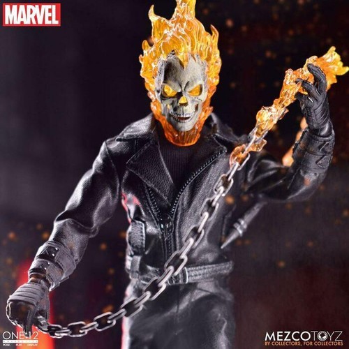 MARVEL - Ghost Rider & Hell Cycle 1/12 Action Figure & Vehicle Mezco - Imagen 7 de 20