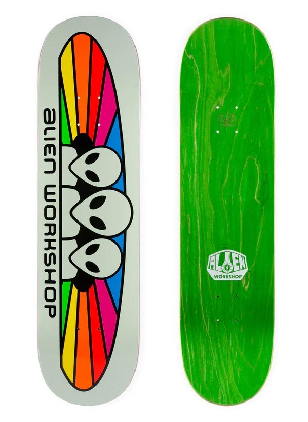 Alien Workshop Visitor Glow in the Dark Skateboard Deck 8.25"