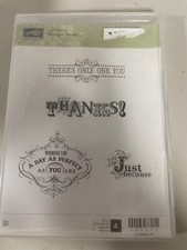 Stampin Up Stamp Set "Vintage Verses" New