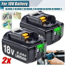 2-Pack For Makita 18V 6.0Ah LXT Lithium-Ion BL1830 BL1850-2 BL1860B Tool Battery