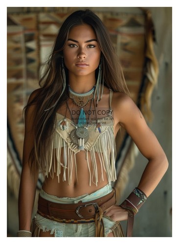 GORGEOUS YOUNG SEXY NATIVE AMERICAN WOMEN 5X7 FANTASY PHOTO | eBay