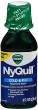 Vicks NyQuil Cold  Flu Nighttime Relief Original Flavor Liquid 8 Fl Oz