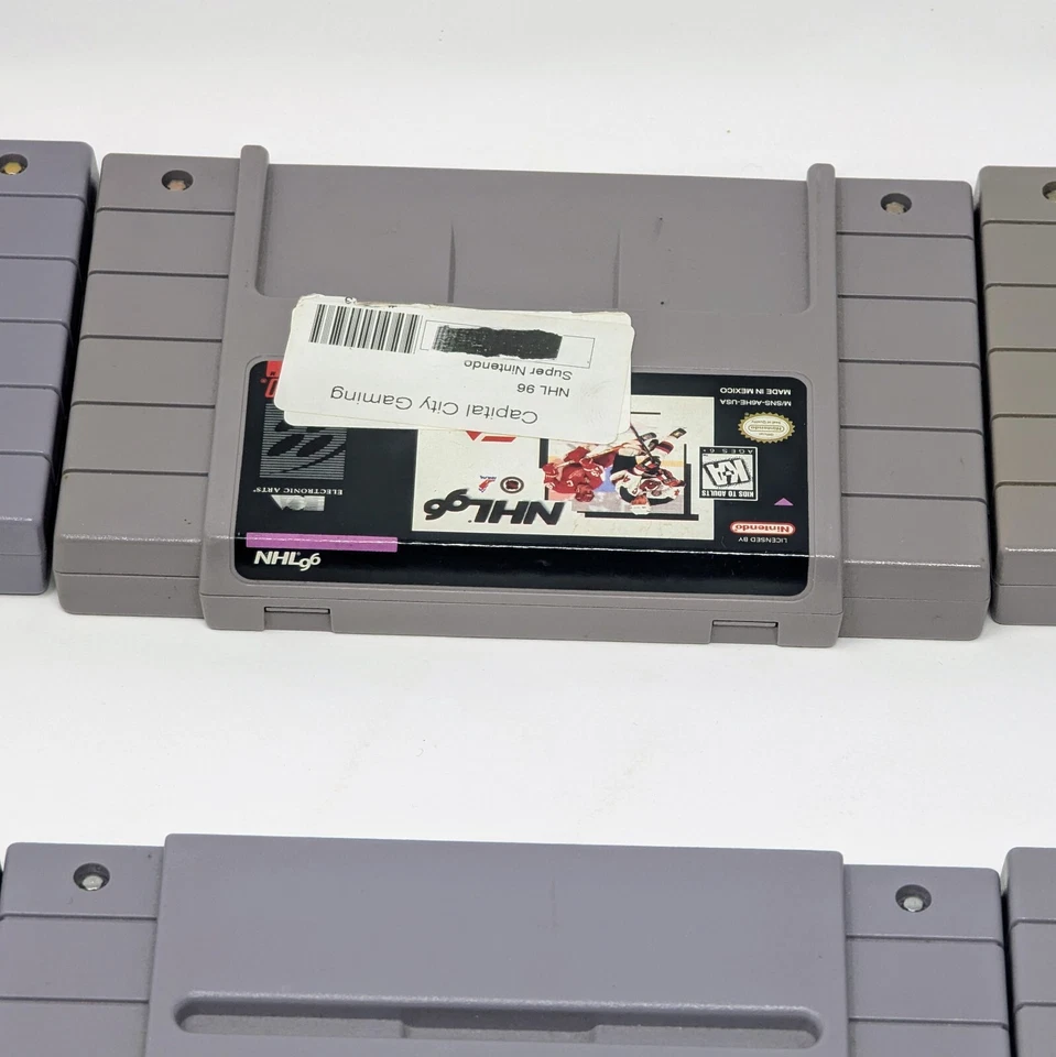 Lote de 12 juegos - Super Nintendo SNES - Gradius Batman NCAA NHL - Probado auténtico Foto 3 de 4