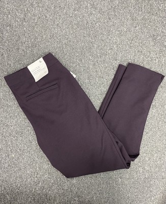 Gap burgunderrot schmal knöchellang dehnbar tailliert Caprihose Hose UK 8R neu mit Etikett PN