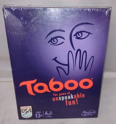 TABOO Board Game By Hasbro The Game of Unspeakable FUN WORD Ages 13+ SEALED