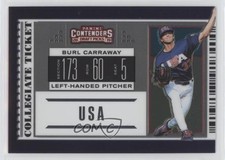 2019 Elite Extra Edition USA Collegiate National Team Tickets Burl Carraway 04lu