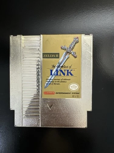 Zelda II: The Adventure of Link NES Gold Cartridge – Classic Nintendo RPG