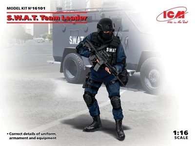 ICM 16101 MAQUETTE FIGURINE S.W.A.T. TEAM LEADER 1/16 - Photo 1/4