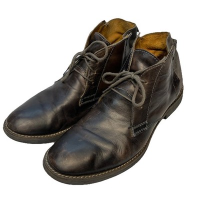 Steve Madden Mens Mcormick Chukka Boots Handmade Lace Up Dark Brown Size 10 D
