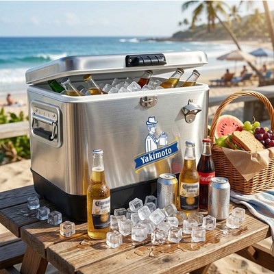 Yakimoto 54Qt Portable Cooler Box with Heavy duty Handle,Insulated Ice Chest