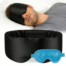 Silk Sleep Mask for Sleeping, 22 Momme Mulberry Silk Eye Mask for Men Women...