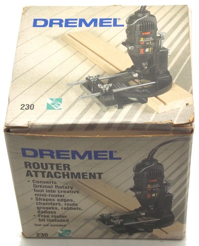 Vintage Dremel Routing Attachment for Rotary Tools in Box Model 230 Lightly Used