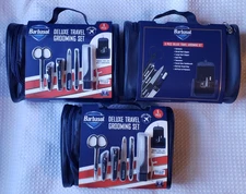 Barbasol 8 Piece Deluxe Travel Grooming Set (Lot of 3)