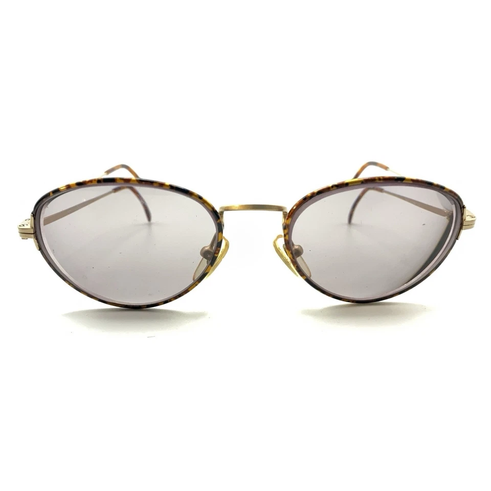 Monturas de gafas Adreienne Vittadini AV521 marrón tortuga dorado ovaladas 51-16 135 Foto 2 de 4