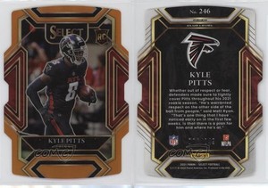 2021 Panini Select Club Level Orange Prizm Die-Cut /249 Kyle Pitts Rookie RC