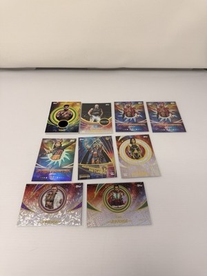 WWE Topps Universe 9 Card Lot #d Relic Inserts Rey Iyo Warrior Bayley Knight