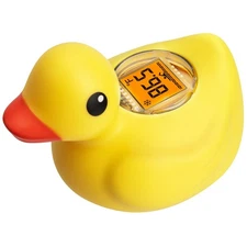 Rechargeable Baby Bath Thermometer Duck Digital Floating Shower Thermometer F...