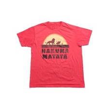 Disney Lion King Hakuna Matata T-Shirt Adult Size Large Short Sleeve