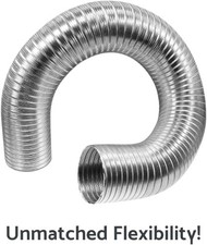 Aluminium Ducting Hose Flexible Round Ventilation Tube Flexi Duct 150mm x 1.5m