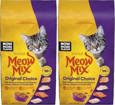 Meow Mix Original Choice Dry Cat Food, 6.3 Pound Bag( pack of 2) 1.59 per pound