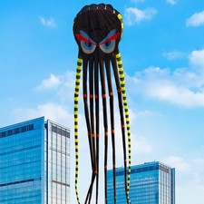 26ft Octopus Foil Kite 1000D String Black