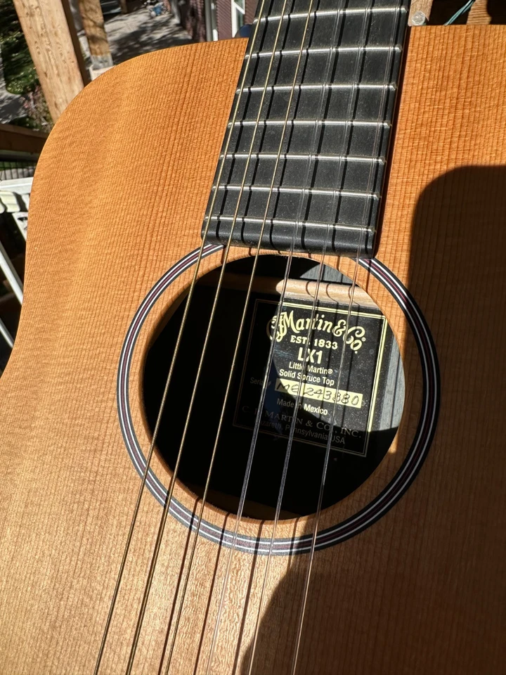 Martin guitar Little Martin LX1 Leather Strap Included - Image 4 of 4