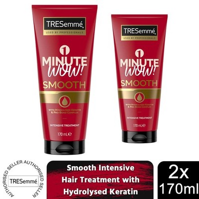 TRESemme 1 Minute WOW Smooth Intensive Haarkur, 2er Pack à 170 ml