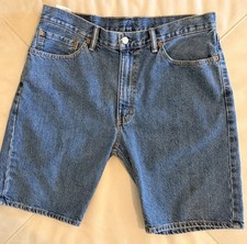 Levi  s 505 Regular Fit Denim Shorts Men  s W36 Blue Jean Shorts Classic Casual