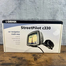 Garmin Street Pilot C330 3.5" MOBILE GPS w Box And Software Manuals Cords Bundle