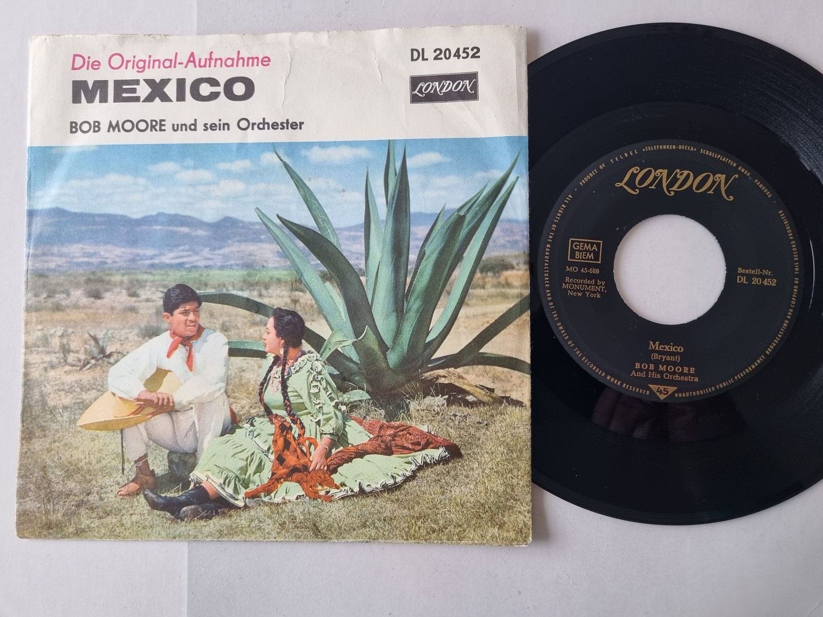 Bob Moore And His Orchestra - Mexico 7'' Vinyl Germany