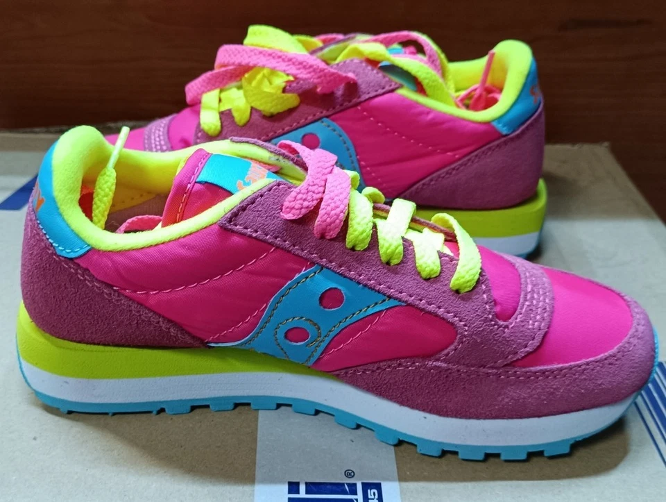 Saucony JAZZ ORIGINAL Fucsia/giallo/Blu S1044-293 - Immagine 2 di 4