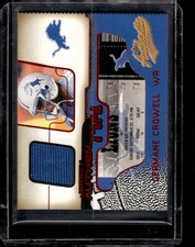 2002 Fleer Authentix #JA-GC Germane Crowell Jersey Authentix Ripped