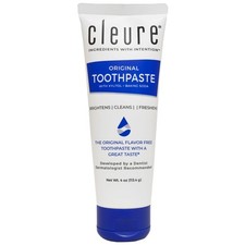 Cleure Original No Fluoride Toothpaste - SLS Free, Mint 4 Ounce Pack of 1