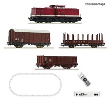 Roco 5110009 H0 z21 start Digitalset: Diesellok BR  BR 110 mit Güterzug DR - Neu