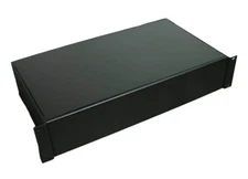 PROCRAFT ARBN-2U-10-BK 2U 10" Deep All Aluminum 19" Rack Mount Project Box