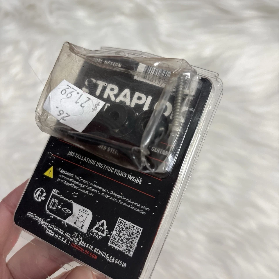 Sistema de retenção Dunlop Straplok Steps design duplo Sls1033bk  - Imagem 3 de 4