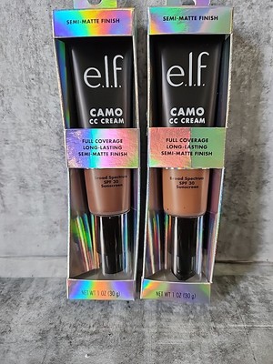 X2 e.l.f. Camo CC Cream Sunscreen Rich 620 W SPF 30 1.05 oz 84927 New Exp.8/26